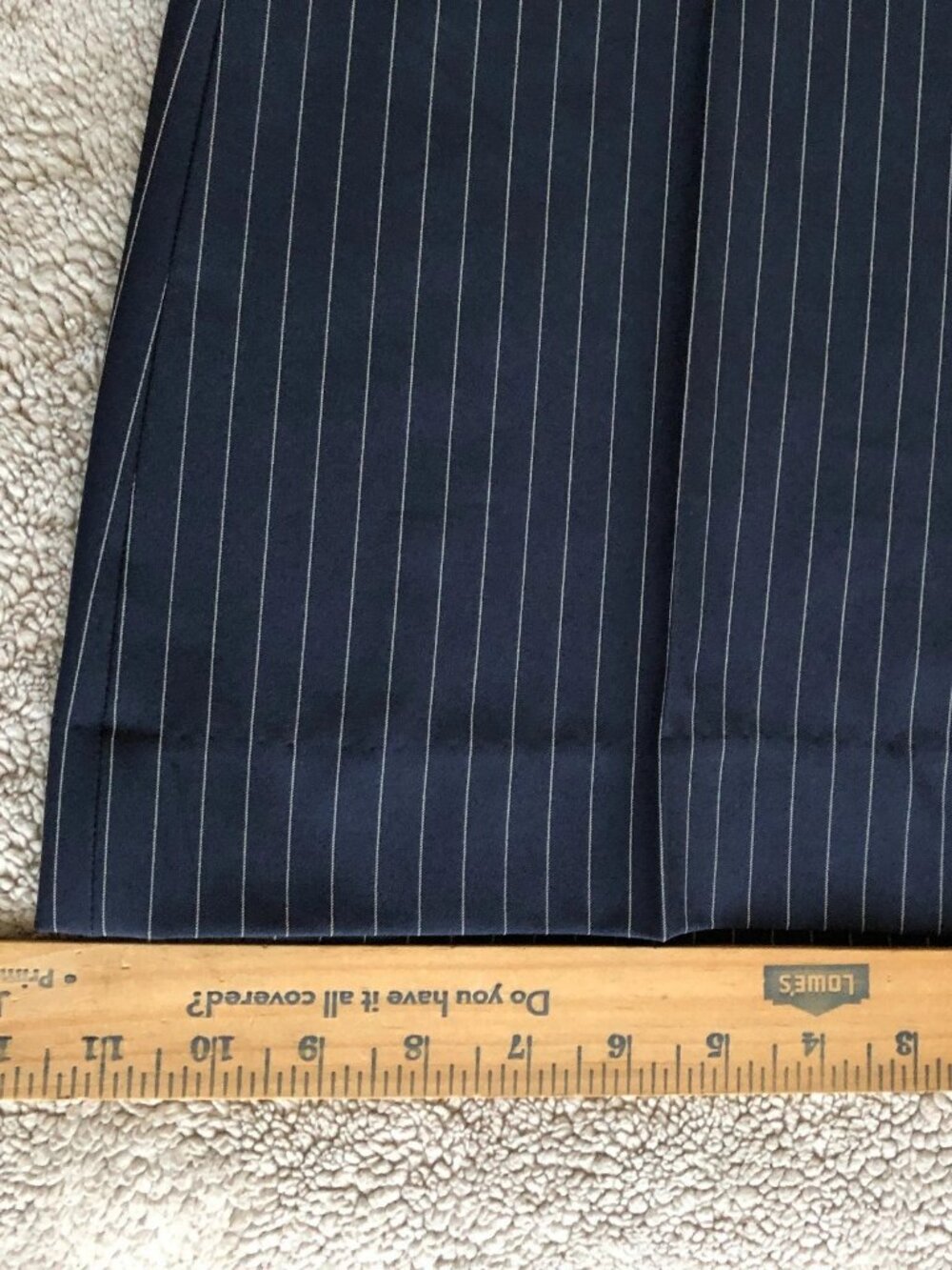 Banana Republic Blue Stripe Bootcut Fit Dress Pants Work Trousers Womens Size 16 - Picture 10 of 11